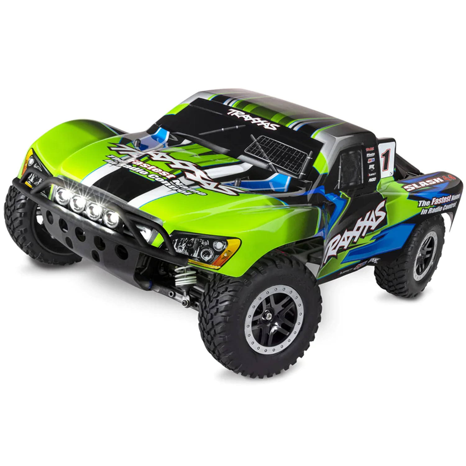 Traxxas Slash 4x4 RTR 4WD Brushed Short Course Truck (Green) w/LED Lights