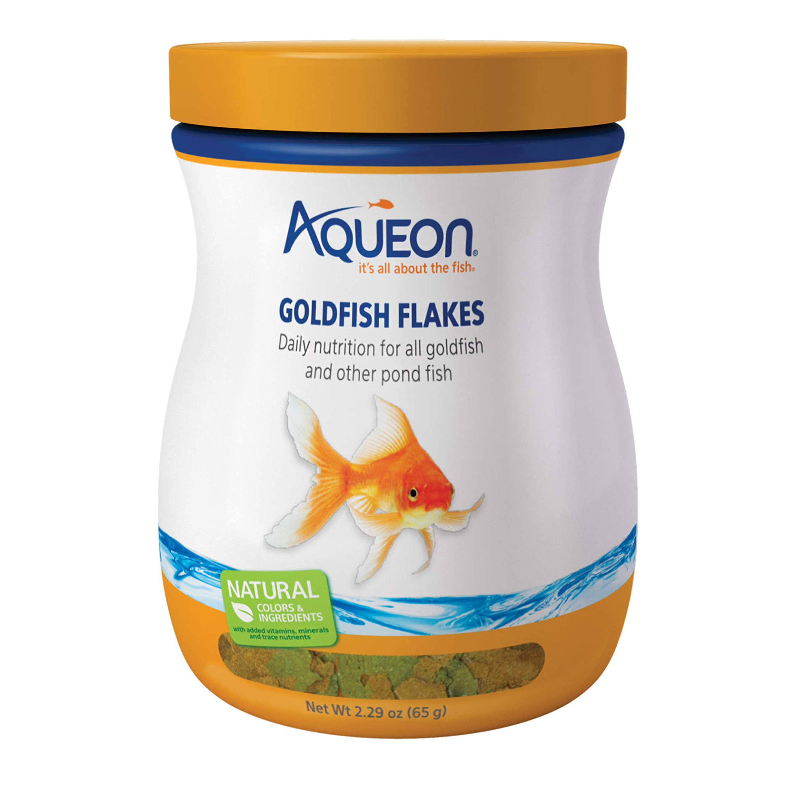 Aqueon Goldfish Flakes Fish Food - 2.29oz