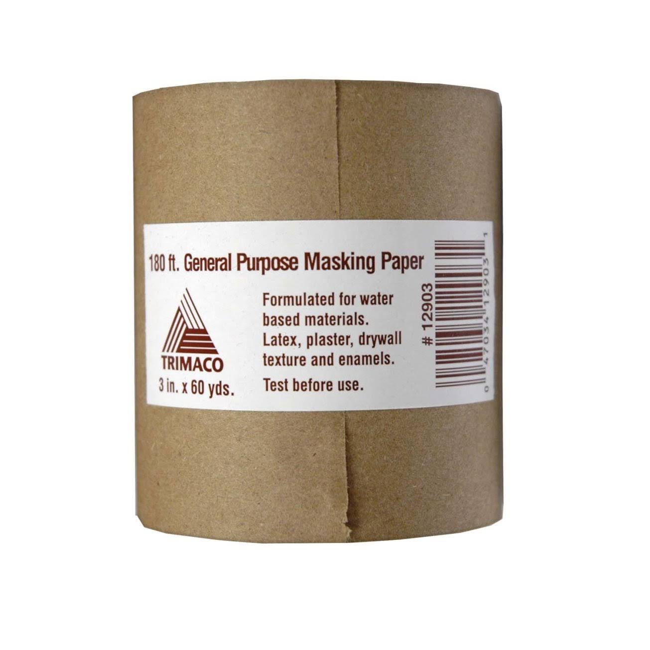 Trimaco Masking Paper - 3in x 60yd