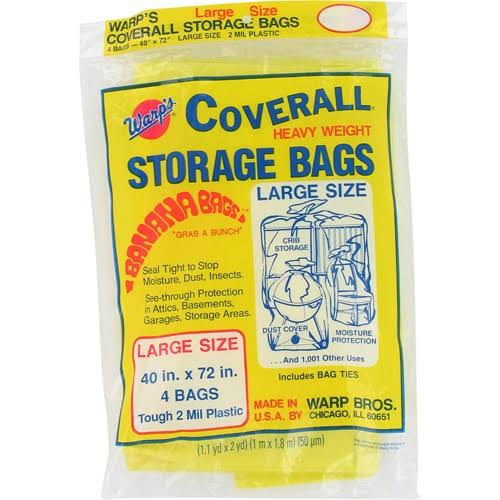 4 Pack 40x72" Storage Bags, Warp, CB-40