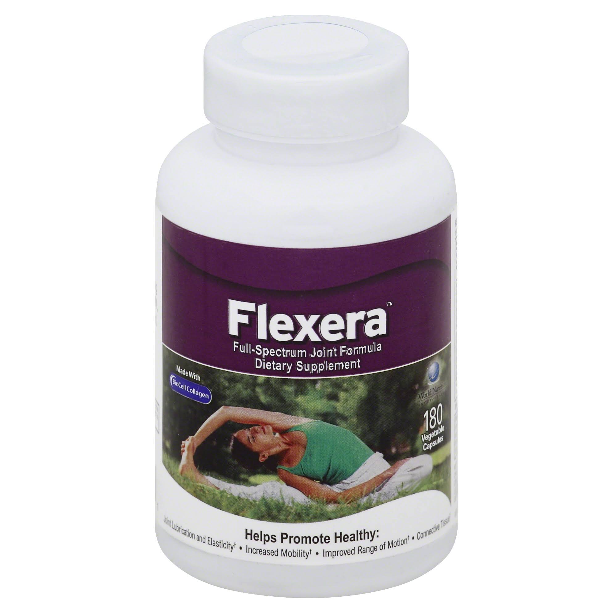 World Nutrition Flexera, Vegetable Capsules - 180 capsules