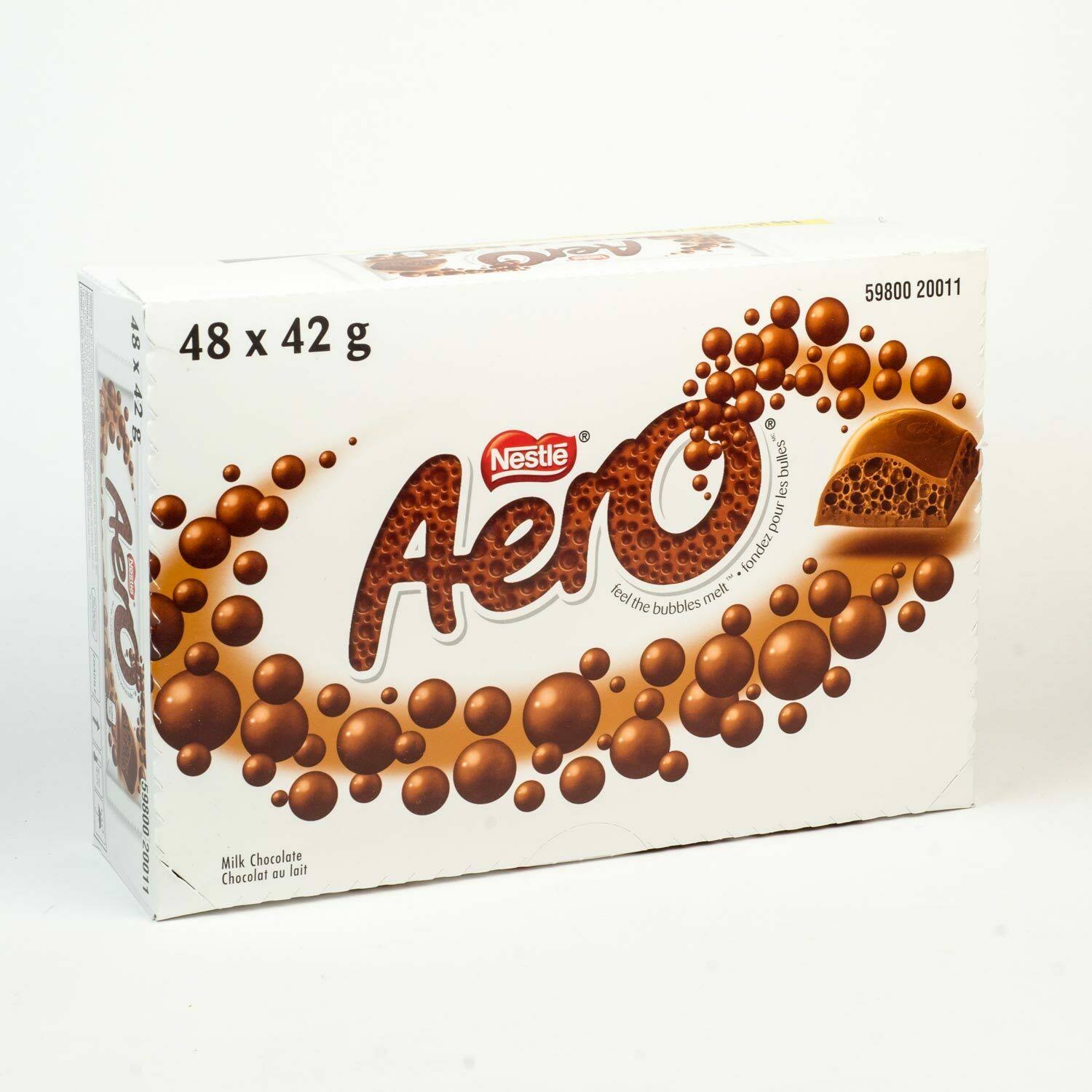 Nestle Aero Chocolate Bars | 24 x 42gram bars | Imported from Canada (