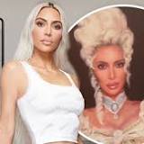 Kim Kardashian announces a SKIMS bi-annual sale where bras go for $24 as she poses in some of her designs... after ...