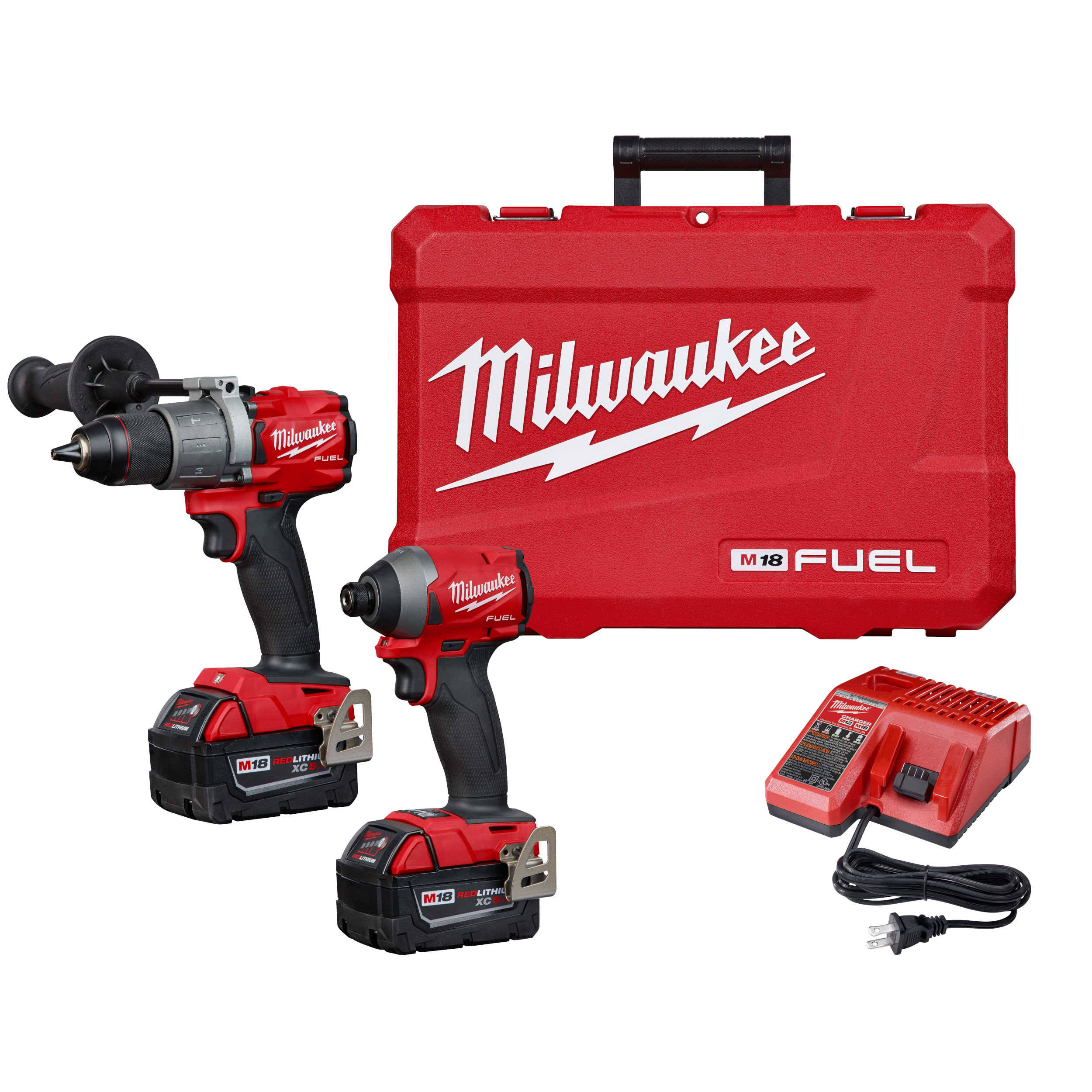Milwaukee 2997-22 M18 Fuel 2-Tool Hammer Drill/Impact Driver Combo Kit