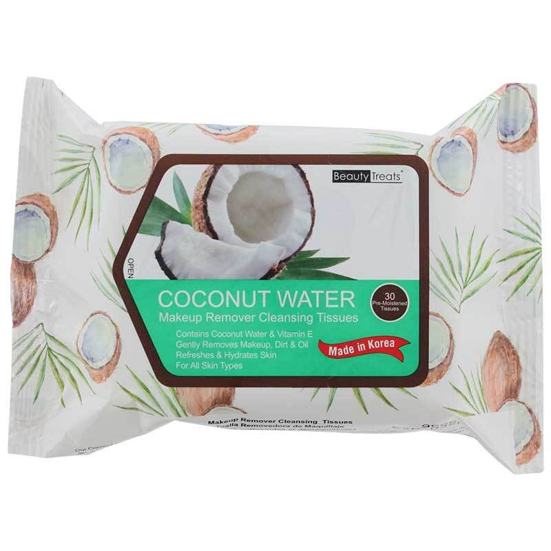 Beauty Treats Makeup Remover Cleansing Tissues - Coconut Water