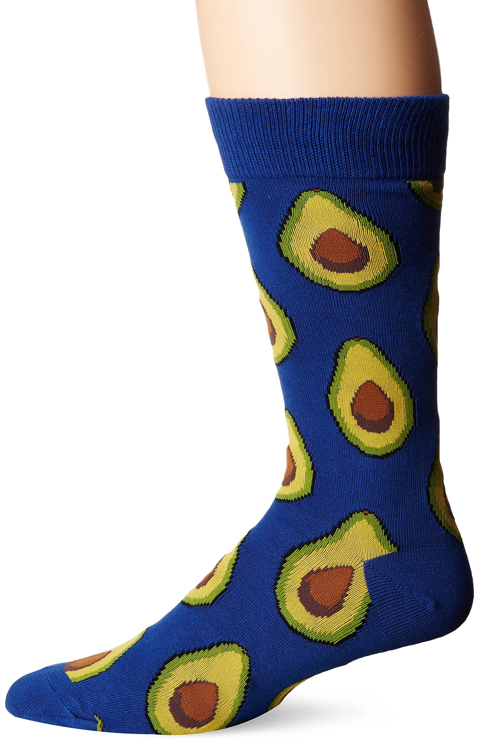 Socksmith Mens Novelty Crew Socks - Avocado, Purple