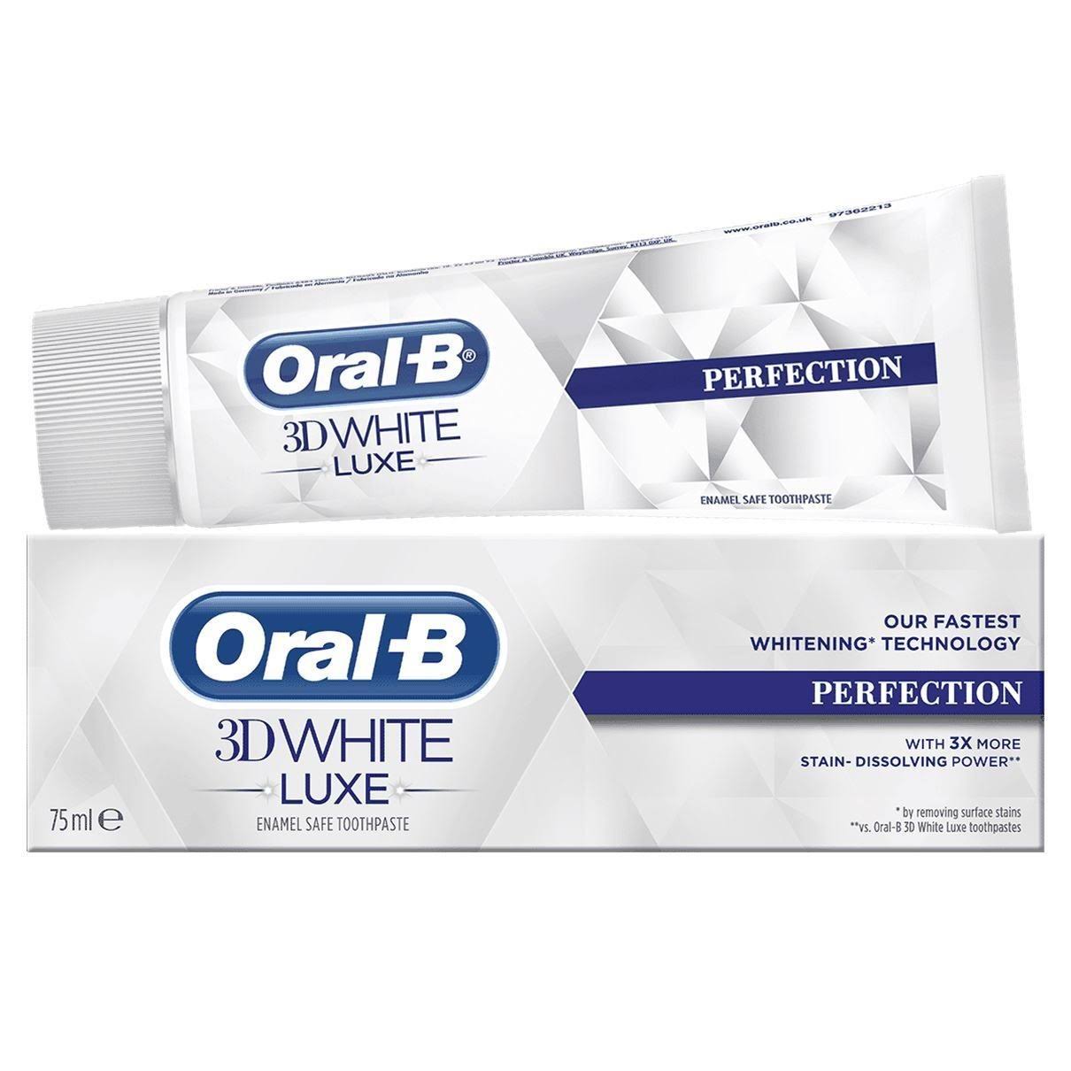 Oral B 3D White Luxe Perfection Whitening Toothpaste - 75ml