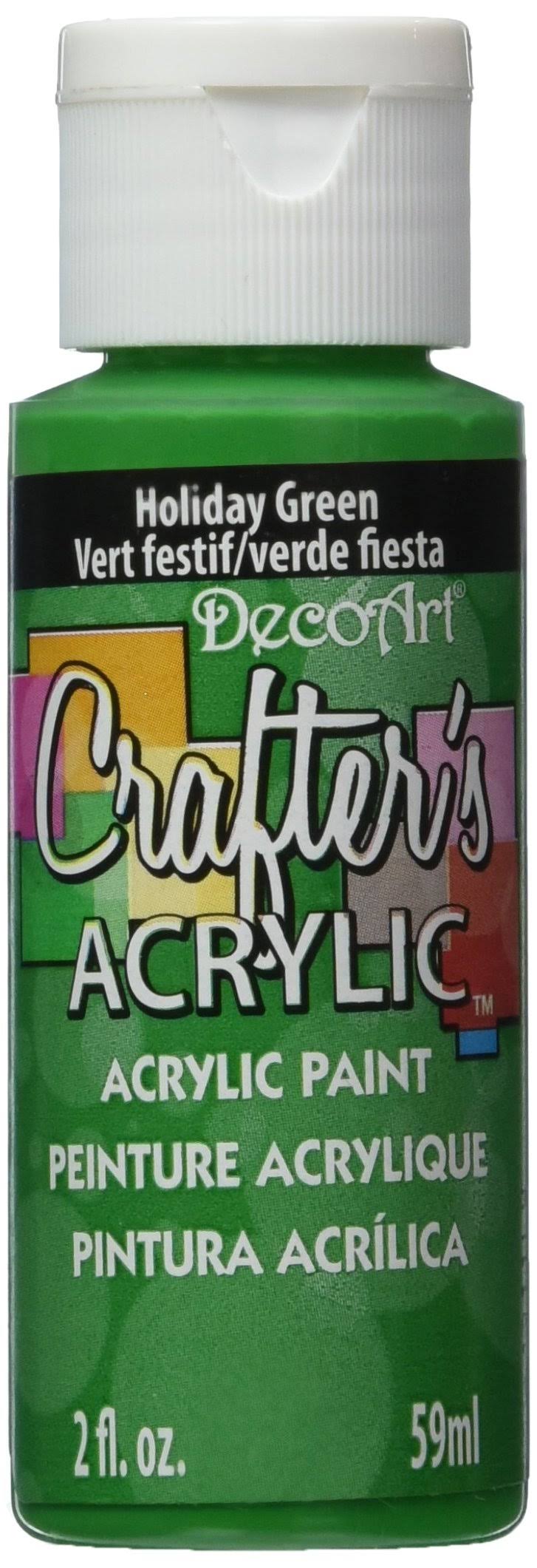 DecoArt Crafters Acrylic Paint - Holiday Green, 2oz