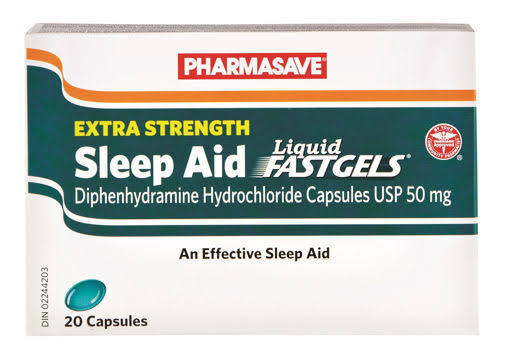 PHARMASAVE SLEEP AID - EXTRA STRENGTH CAPSULE 50MG 20S