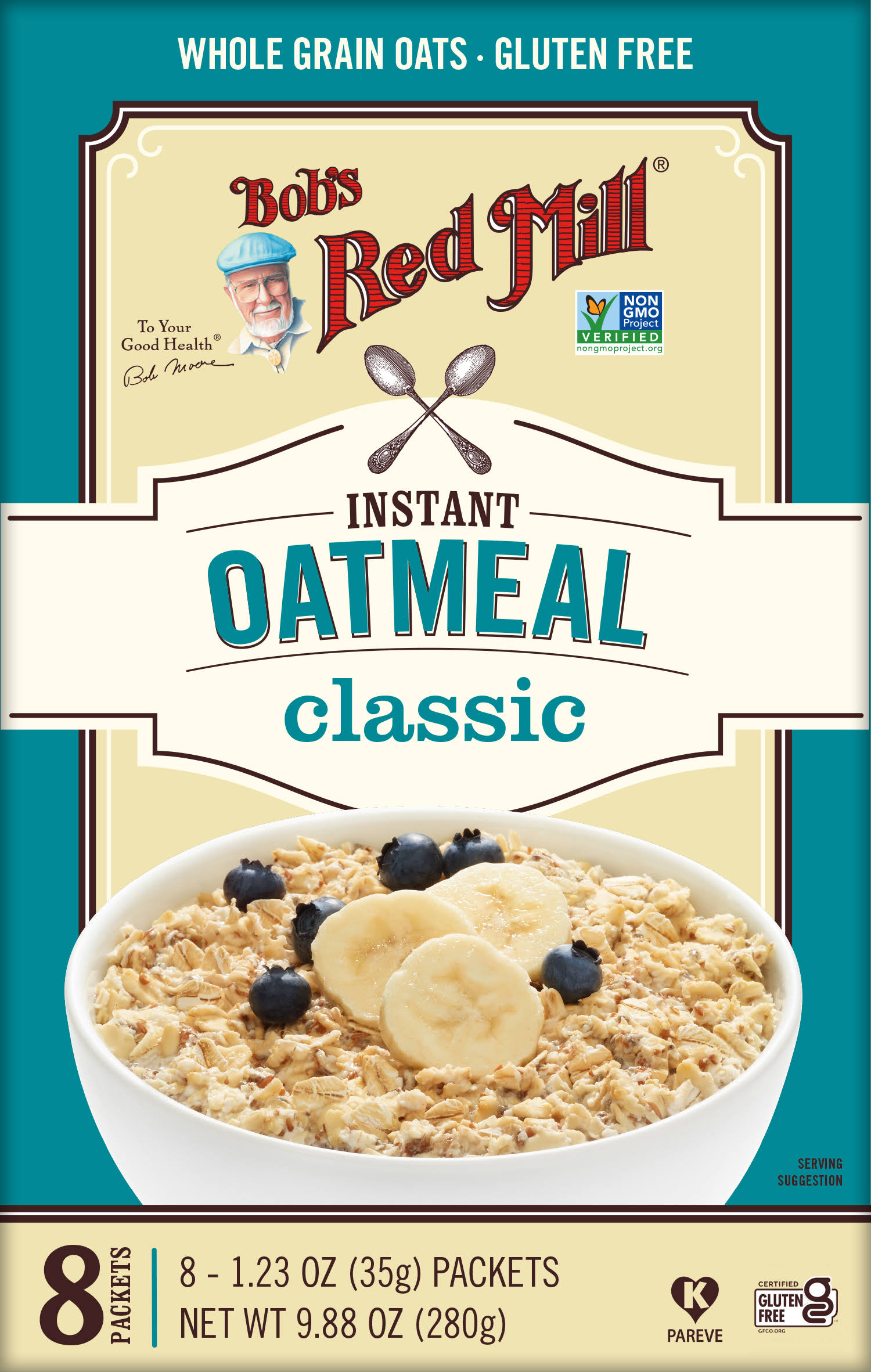 Bob's Red Mill Classic Oatmeal Packets, 1.23 Ounce
