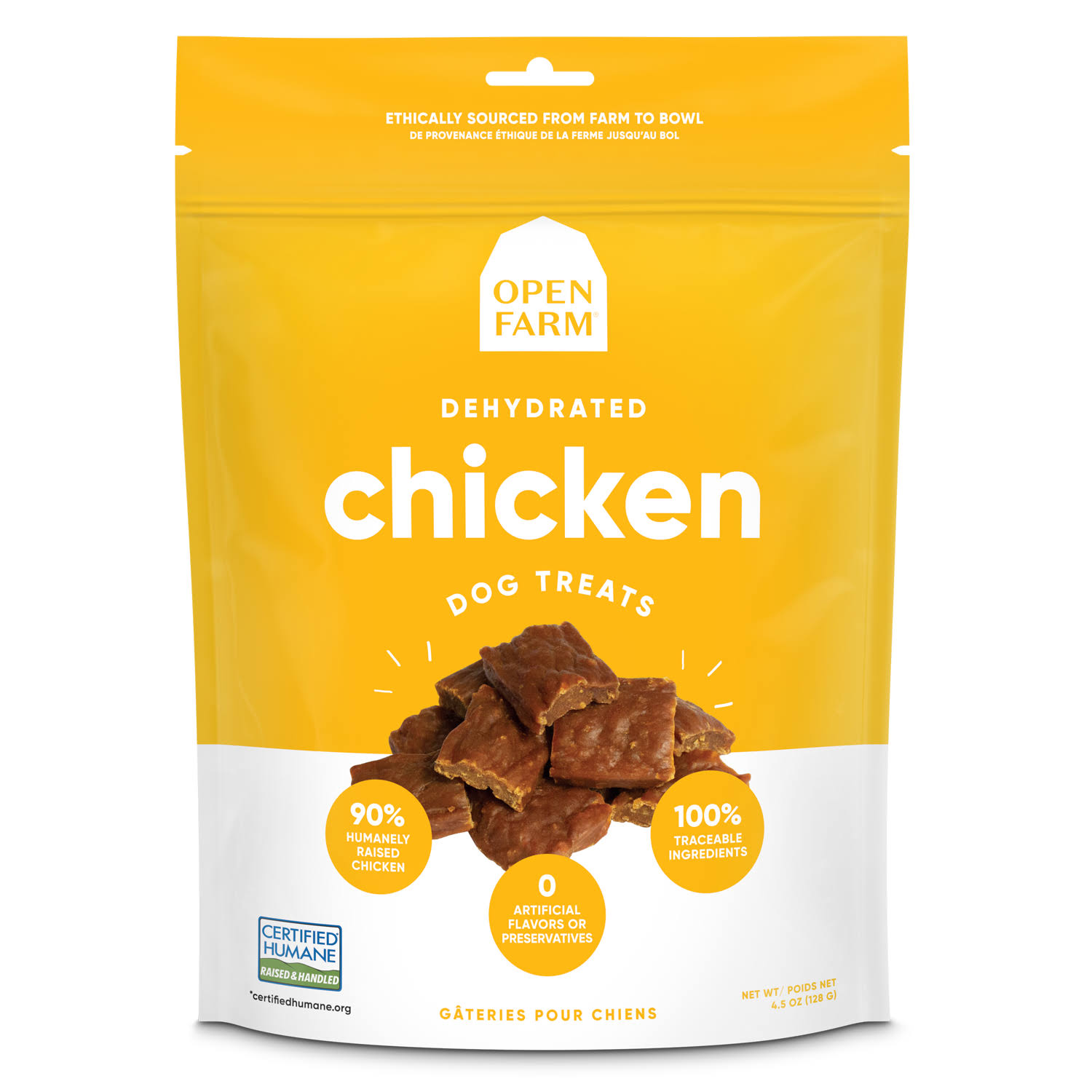 Open Farm Chicken Dehydrated Dog Treats, 4.5-oz