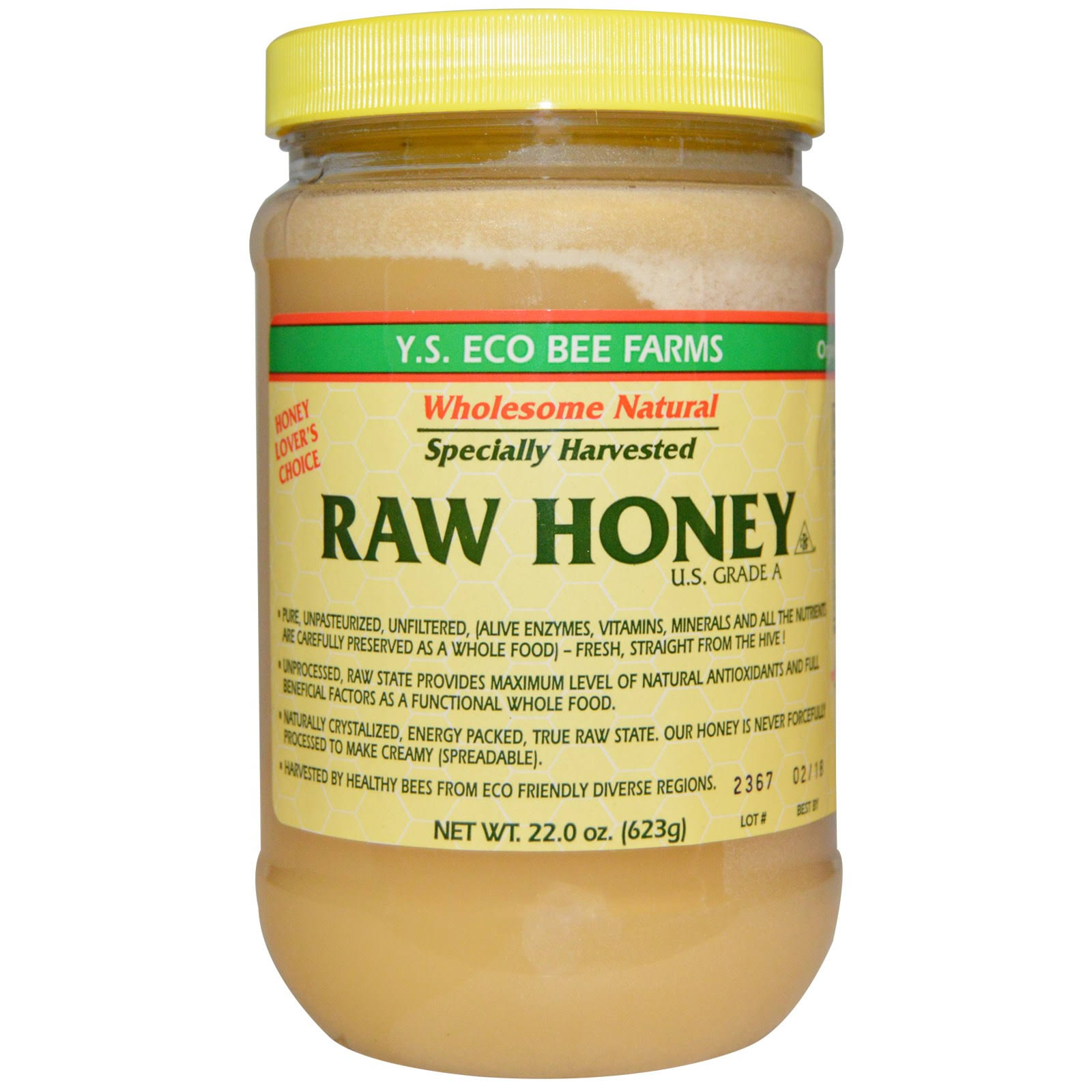 Y.S. Eco Bee Farms Raw Honey - 623g