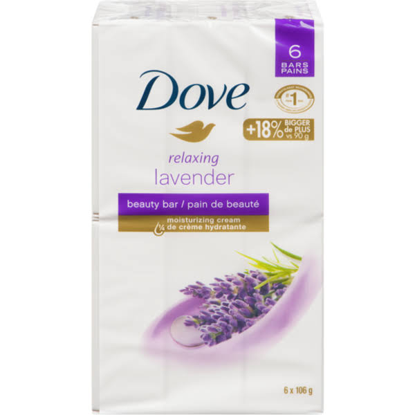 Dove Relaxing Lavender Beauty Bar Soap - 637 g
