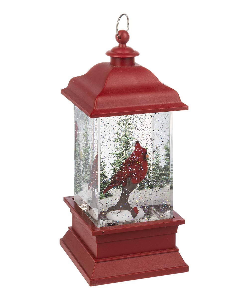 GANZ Red LED Shimmer Cardinal Lantern One-Size