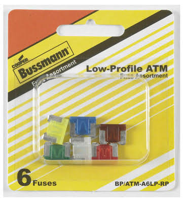 Bussmann BP/ATM-A6LP-RP Low Profile Fuse Assortment Kit - Set of 6