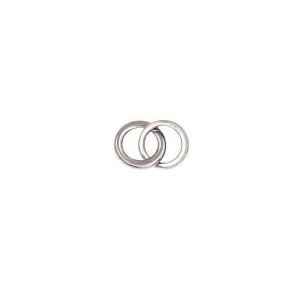 Mustad MA105 Jigging Rings, Size: 8, Silver