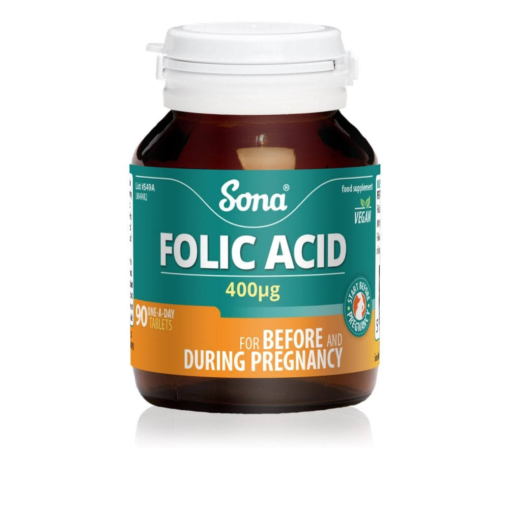 Sona Folic Acid Before & During Pregnancy - 90 Tablets