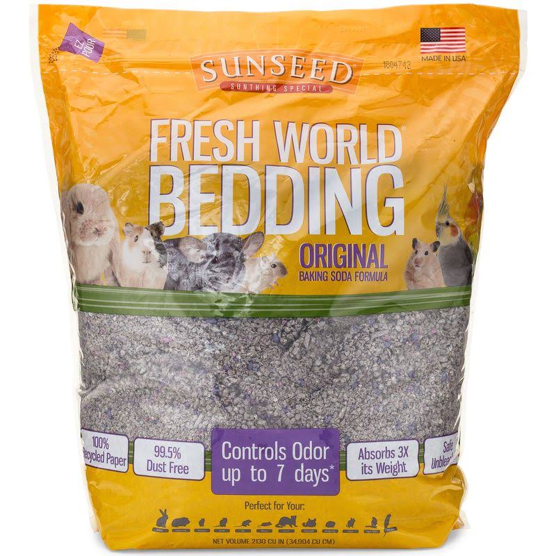 Sunseed Fresh World Bedding - Gray Fleck