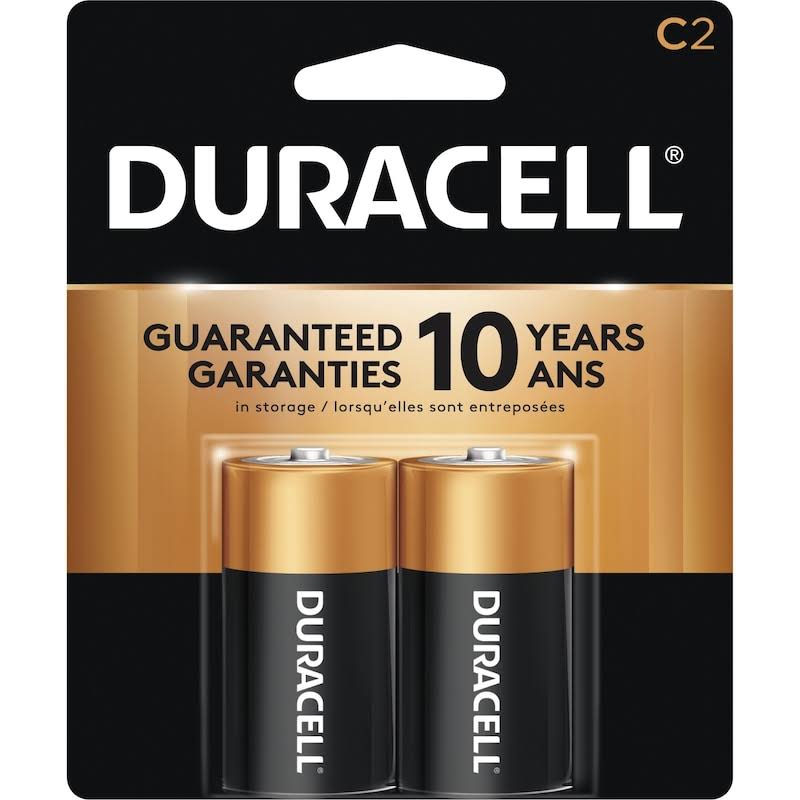 Duracell Alkaline C Battery - 2 Pack