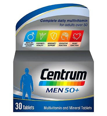 Centrum Men 50+ Multivitamins & Minerals - 30 Tablets