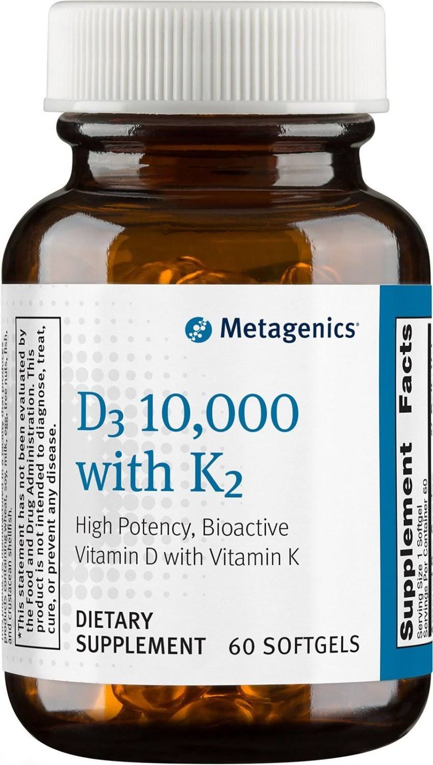 Metagenics D3 10,000 with K2 - 60 Softgels