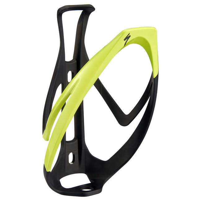 Specialized Rib Cage II Bottle Cage Colour Black Matte Green Fluo