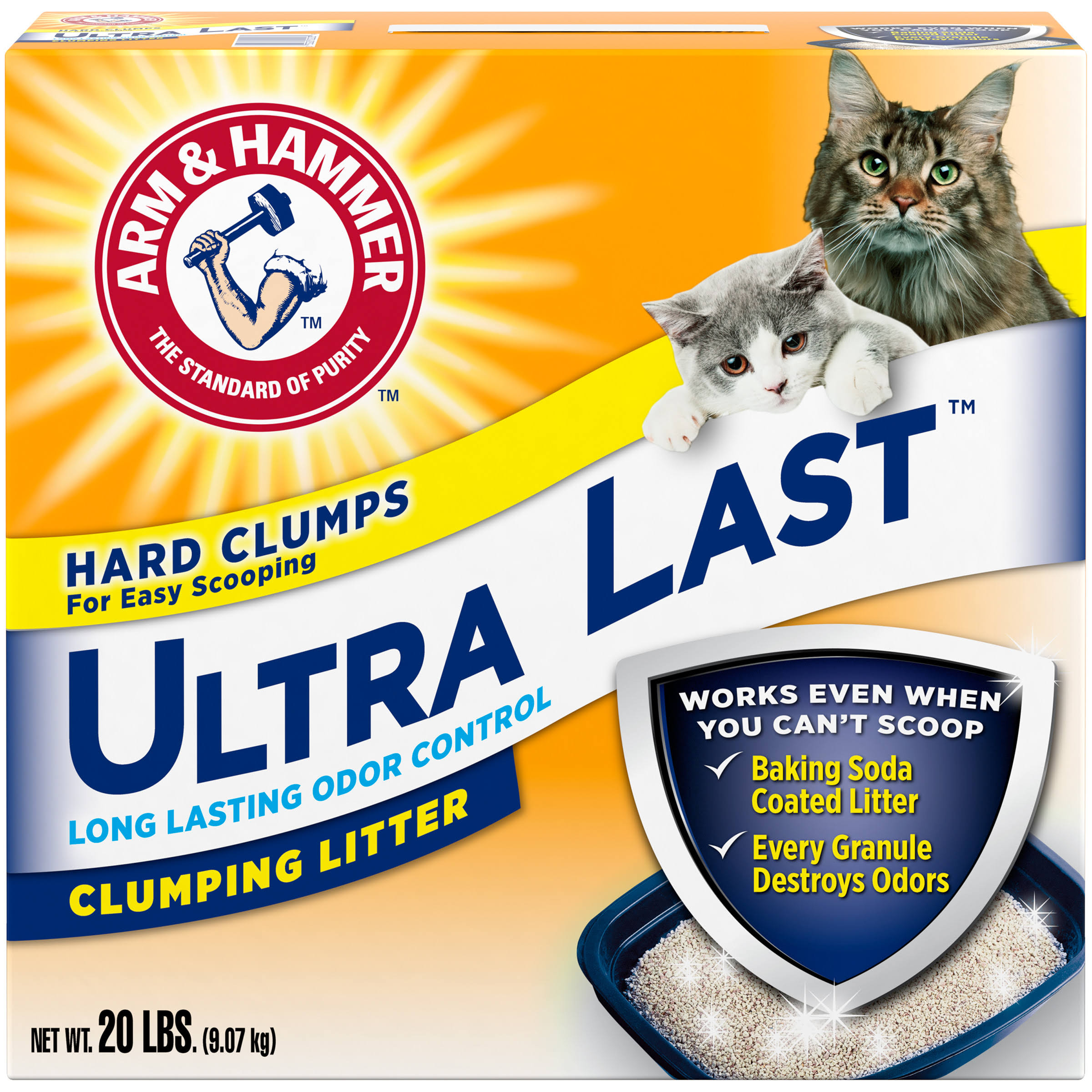 Arm and Hammer Pet Ultra Last Clumping Litter - 20lbs