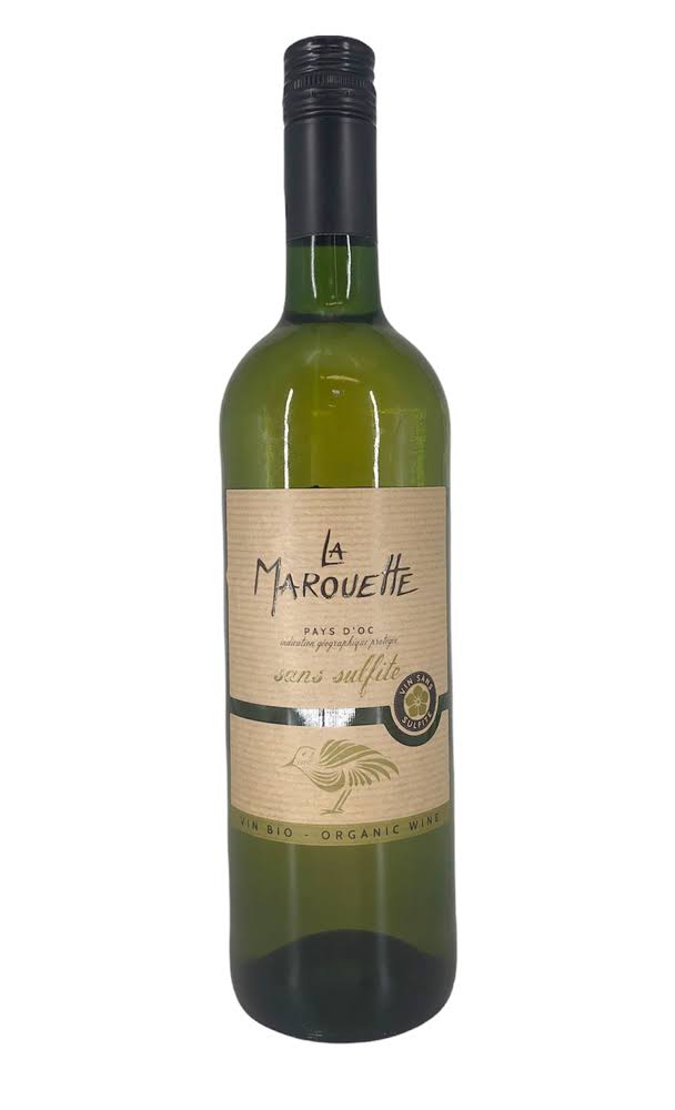La Marouette Vin de Pays d’Oc, Without Sulphur (Organic White Wine)|Organico