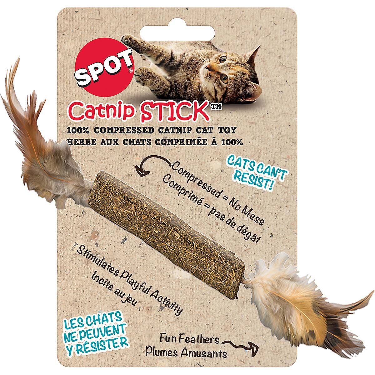 Ethical Pets Compressed Catnip Stick Cat Toy - Brown, 12"
