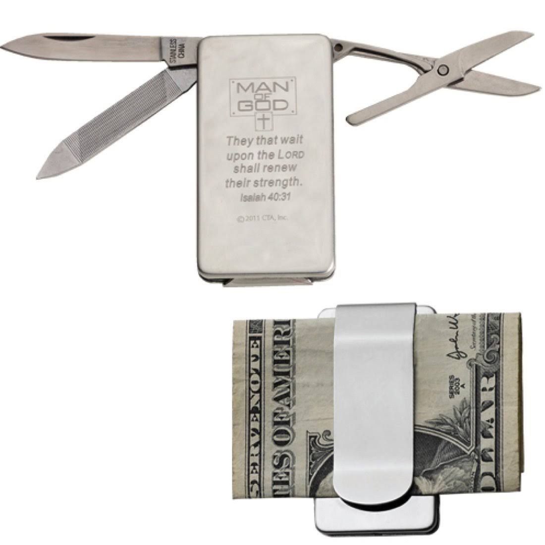Man Of God Money Clip With Tools Father's Day Gifts