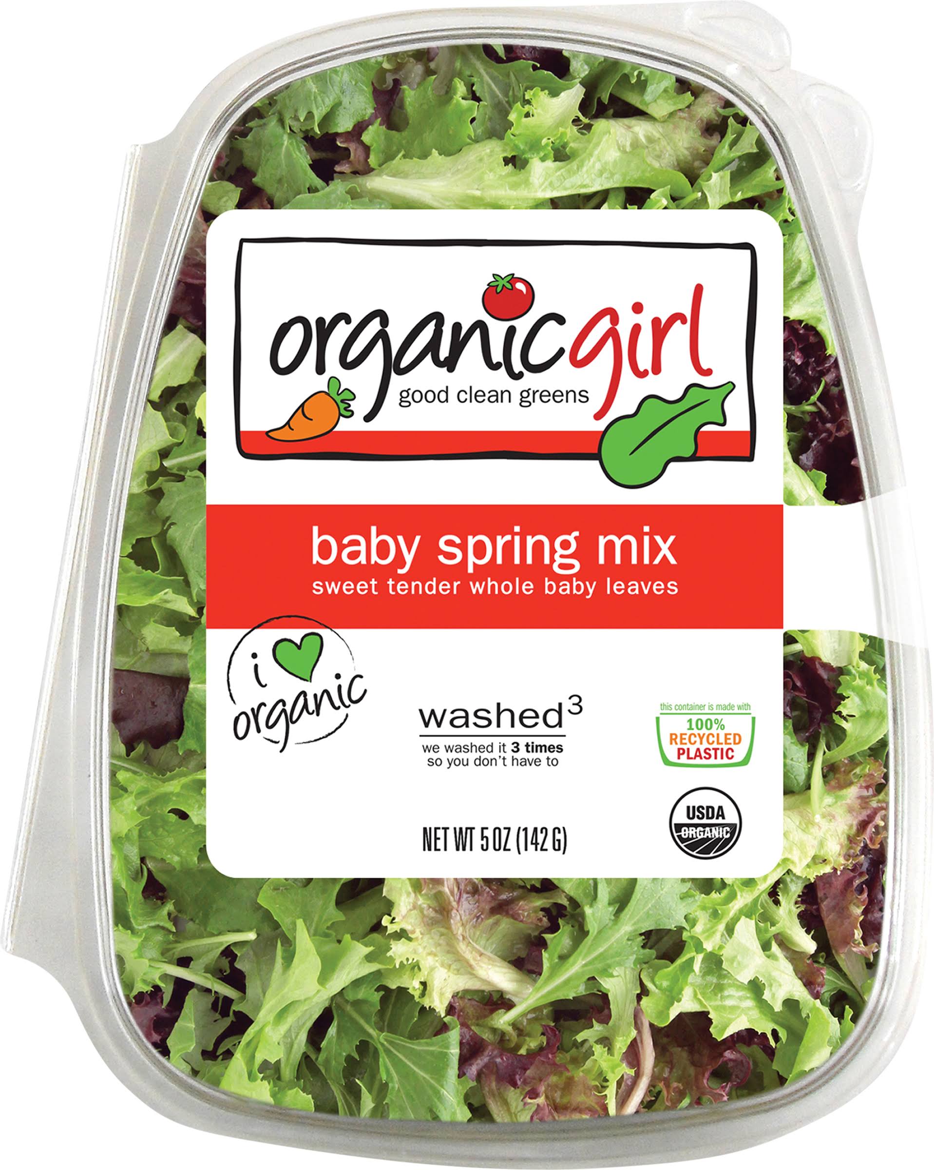 Organicgirl Spring Mix, Baby - 5 oz
