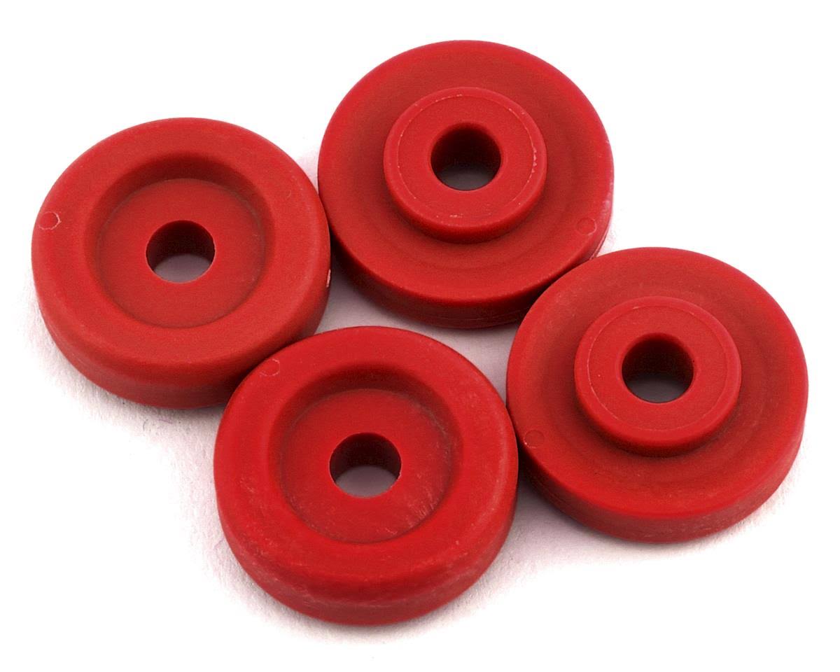 Traxxas 8957R - Wheel Washers, Red (4)