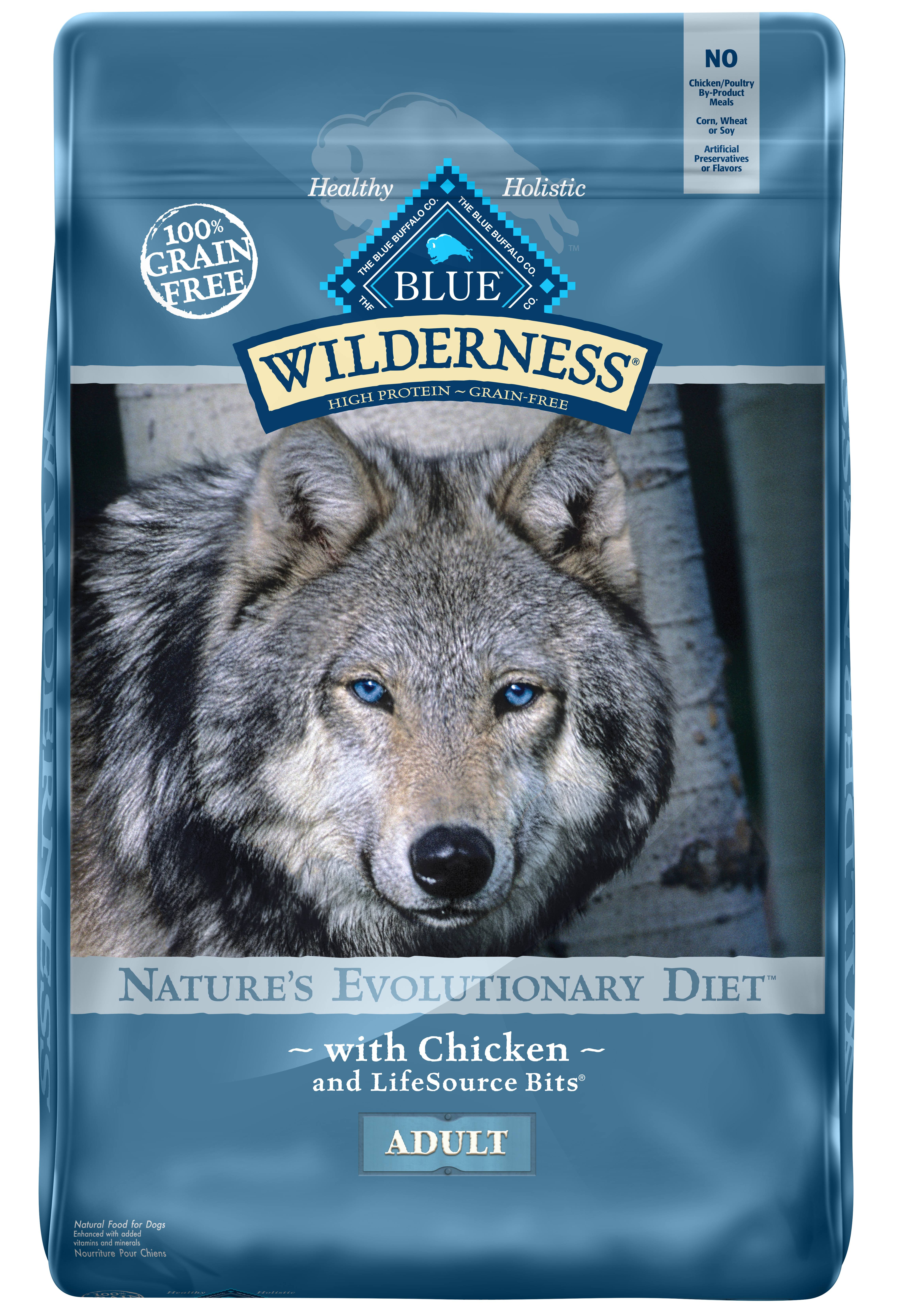 Blue Buffalo Wilderness Dog Food - Chicken, Dry, 24lb