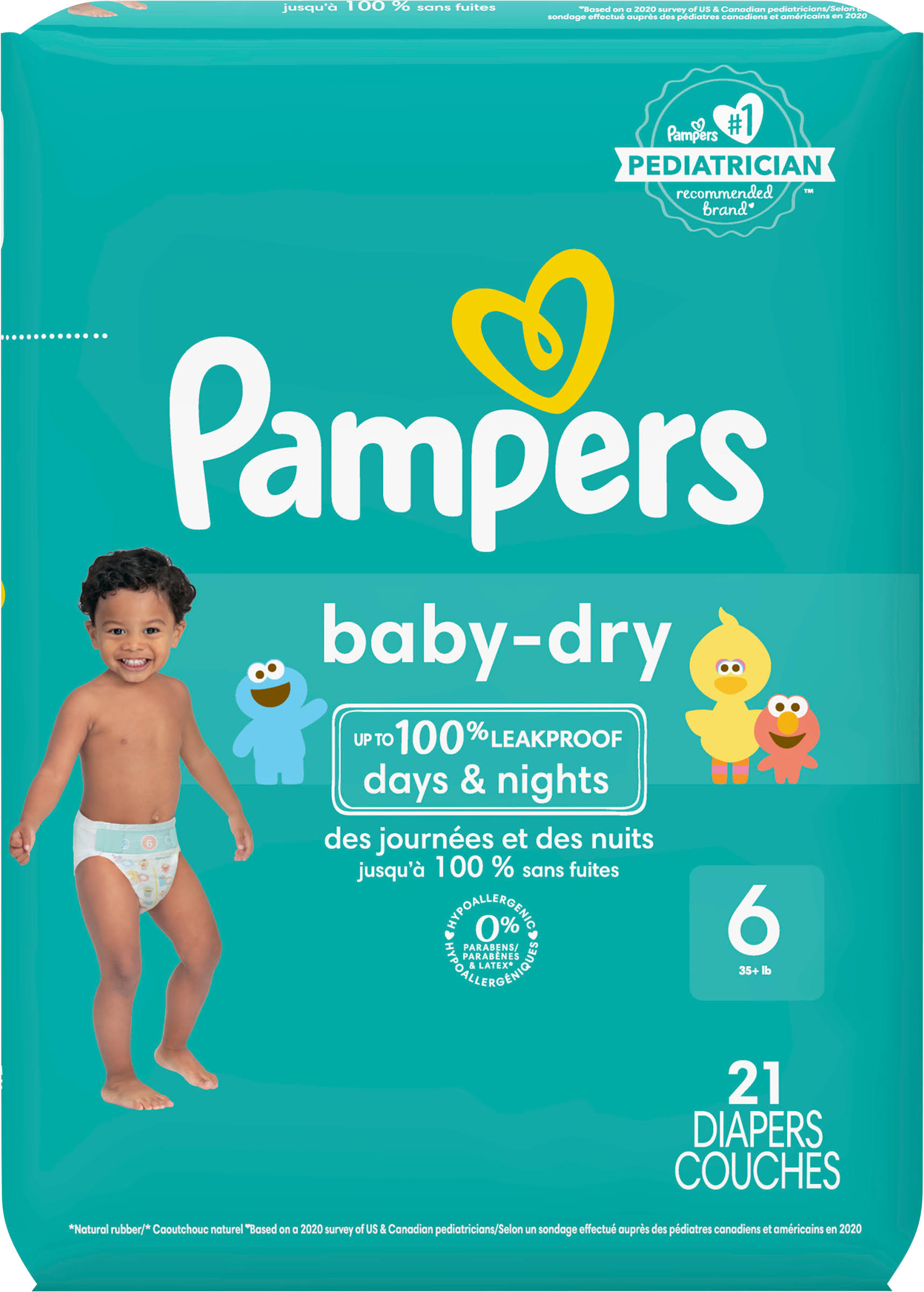 Pampers Baby Dry Diapers - Size 6, 21ct