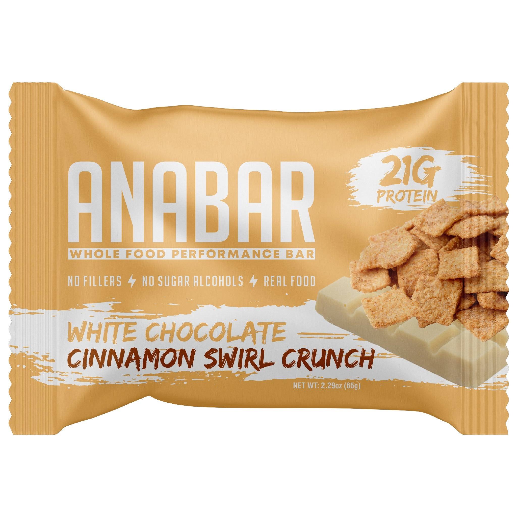 Anabar White Chocolate Fruity Cereal Crunch Performance Bar 2.29 oz