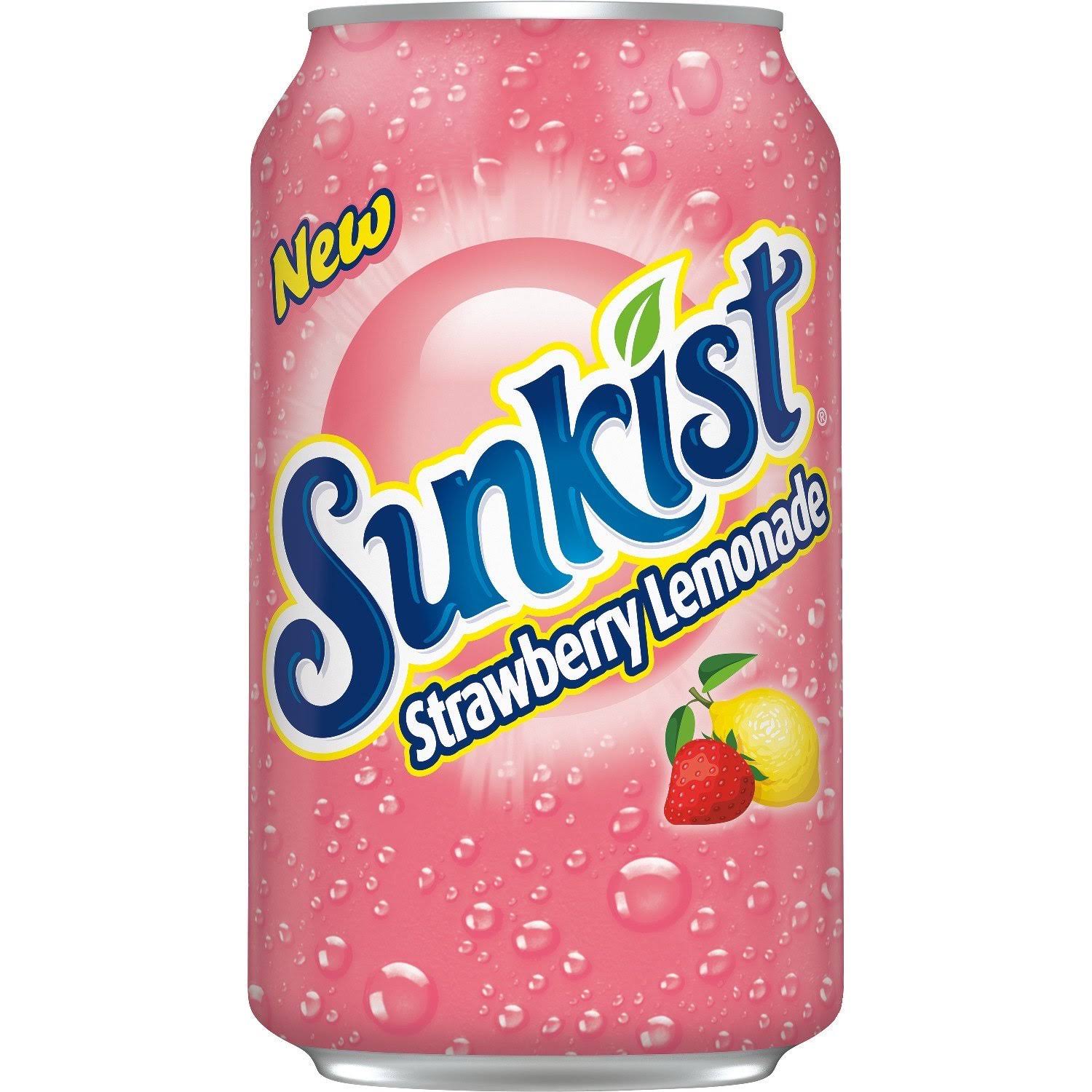 Sunkist Strawberry Lemonade Soda (12oz)