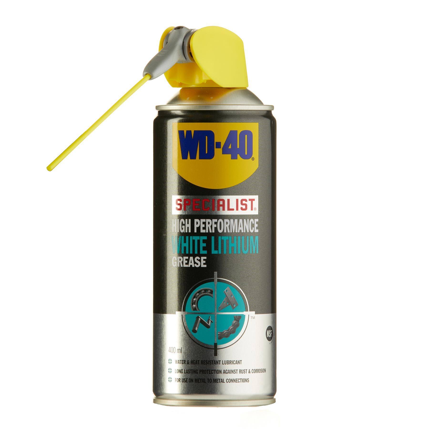 WD40 W/D44390 Specialist High Performance White Lithium Grease - 400ml
