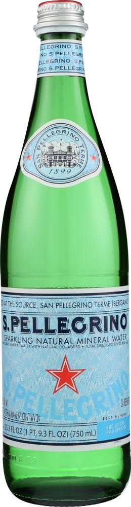 San Pellegrino Sparkling Natural Mineral Water - 750ml