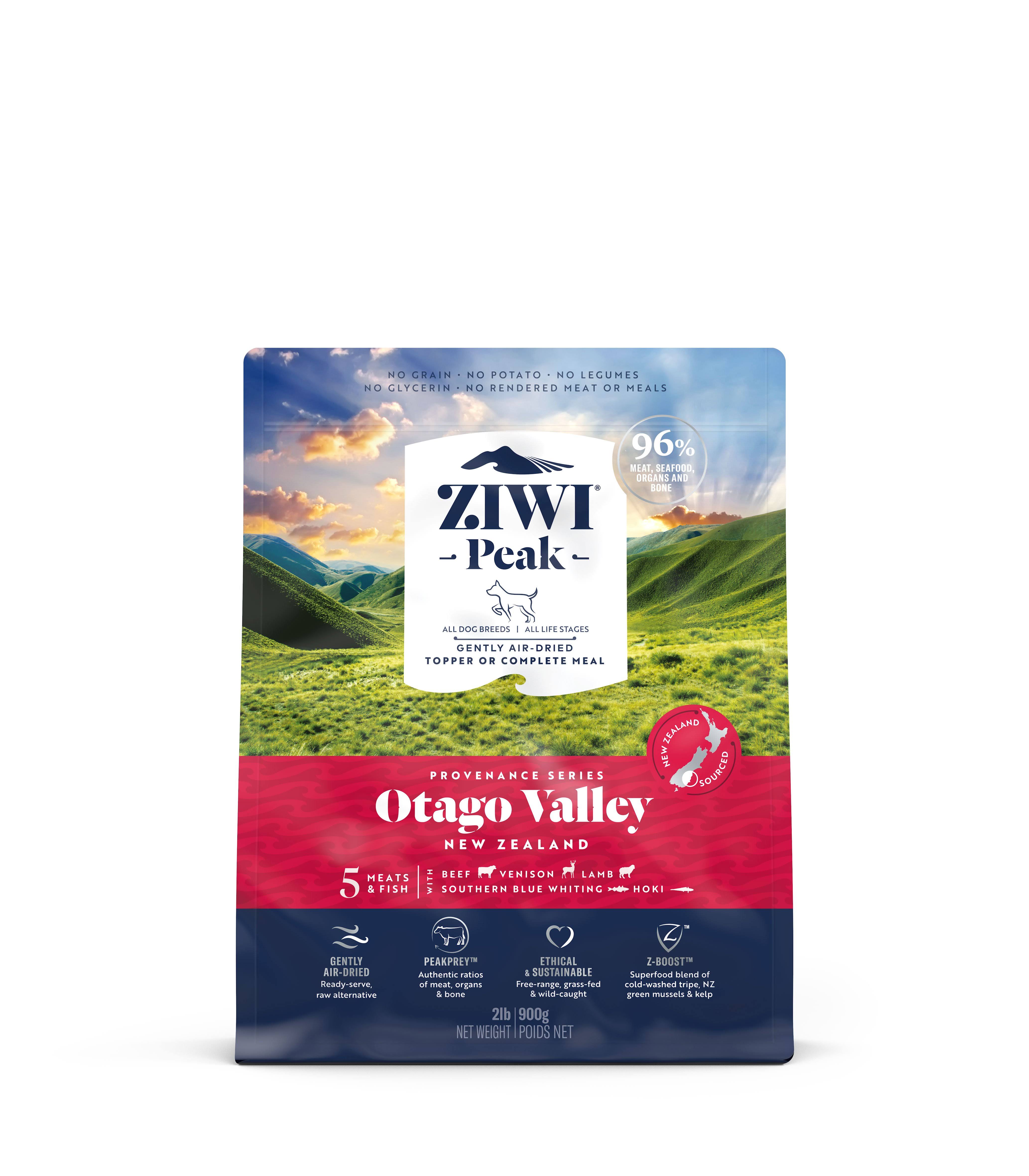Ziwi Peak Air Dried Provenance Dog Food 900g Otago Valley