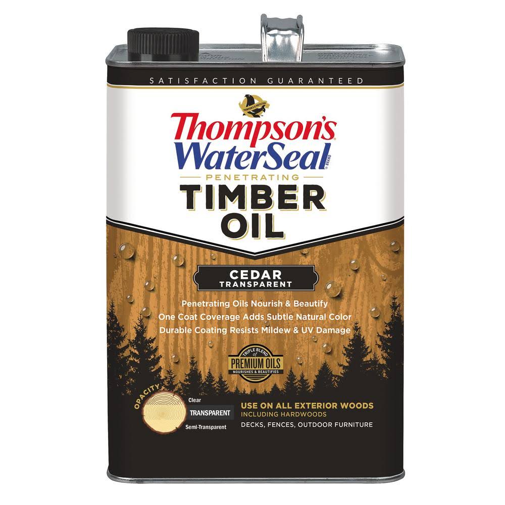 Thompson's WaterSeal Penetrating Timber Oil - Transparent Redwood, 1gal