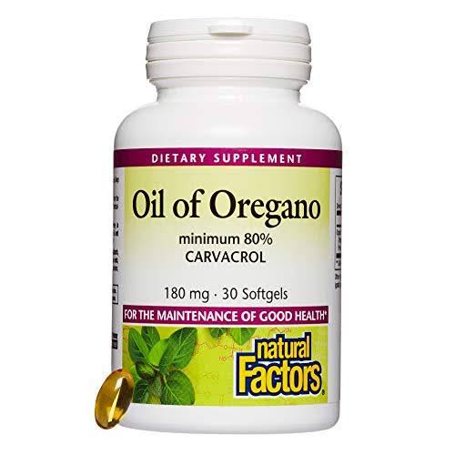 Natural Factors Organic Oil of Oregano Supplement - 30 Softgels