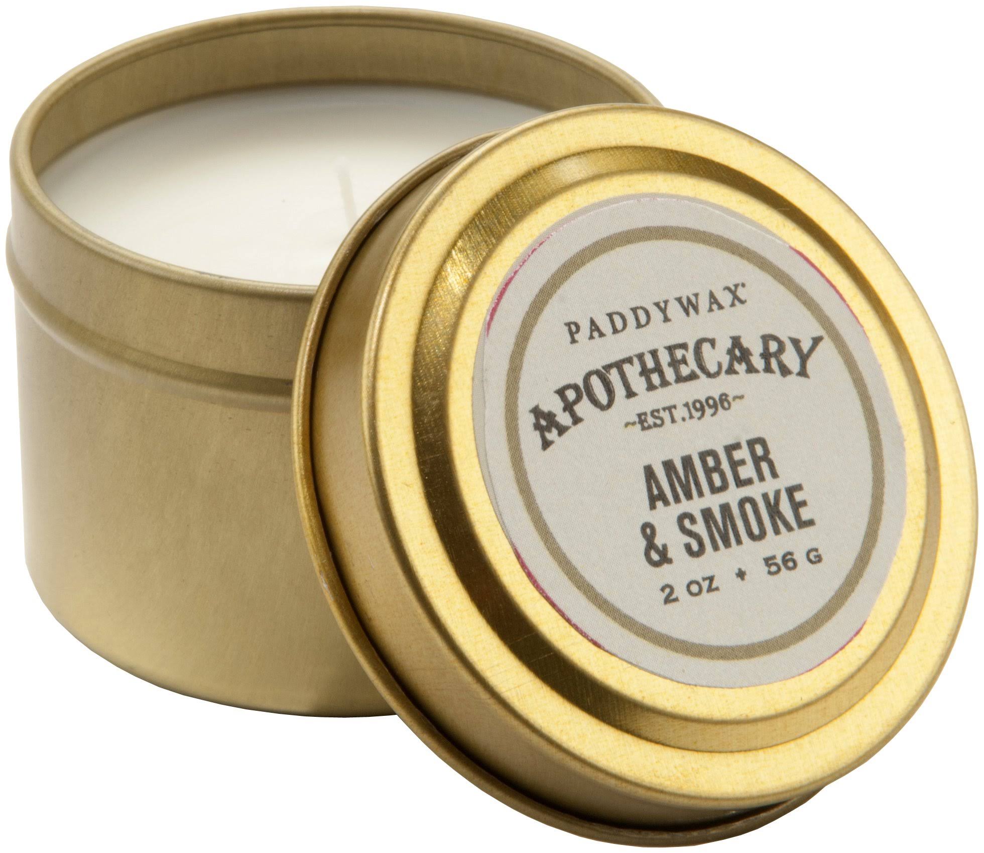Paddywax Apothecary Collection Candle Travel Tin - Amber and Smoke