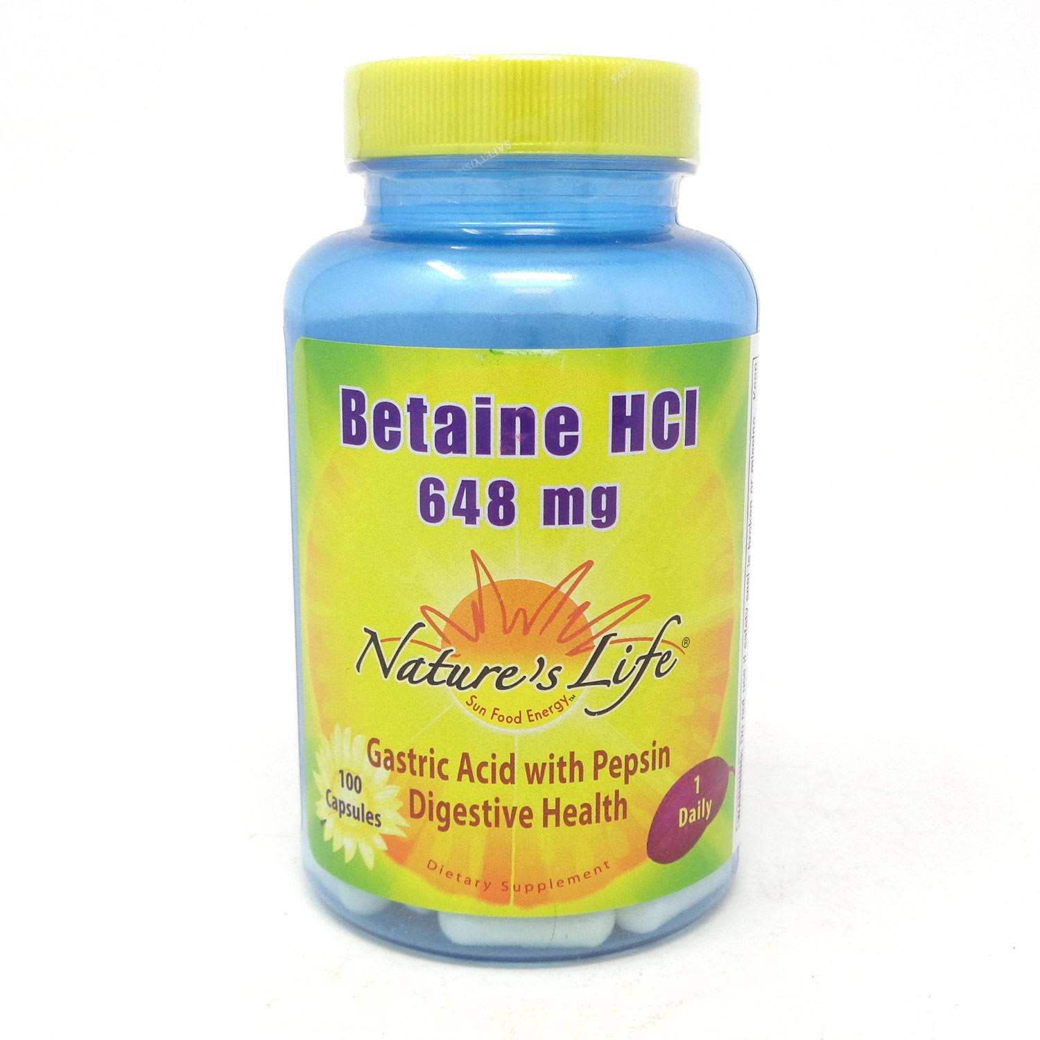 Nature's Life Betaine Hcl Vitamin Capsules - 100ct