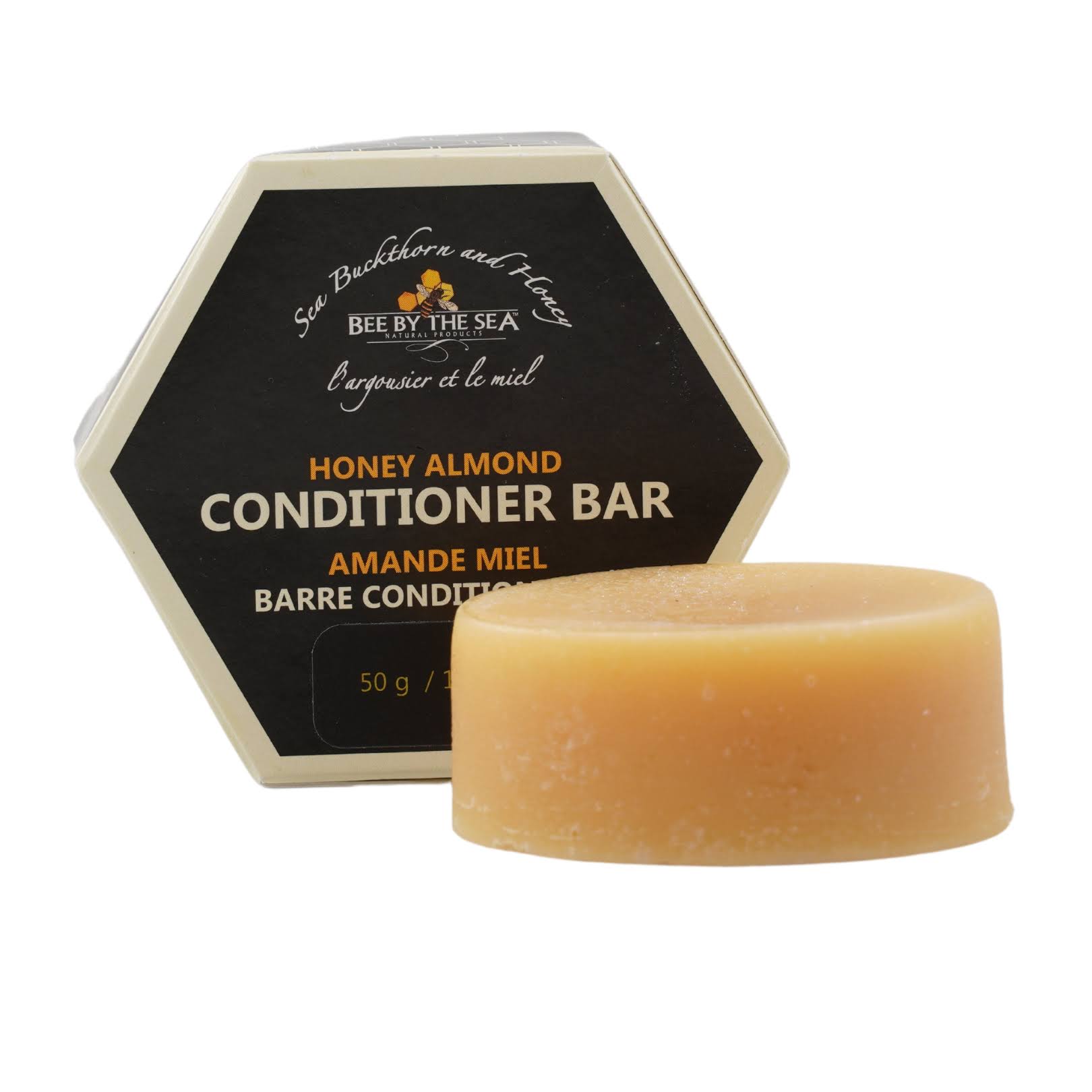 Bee by The Sea Buckthorn and Honey almond Conditioner Bar to Soft Hair- 1.8 oz