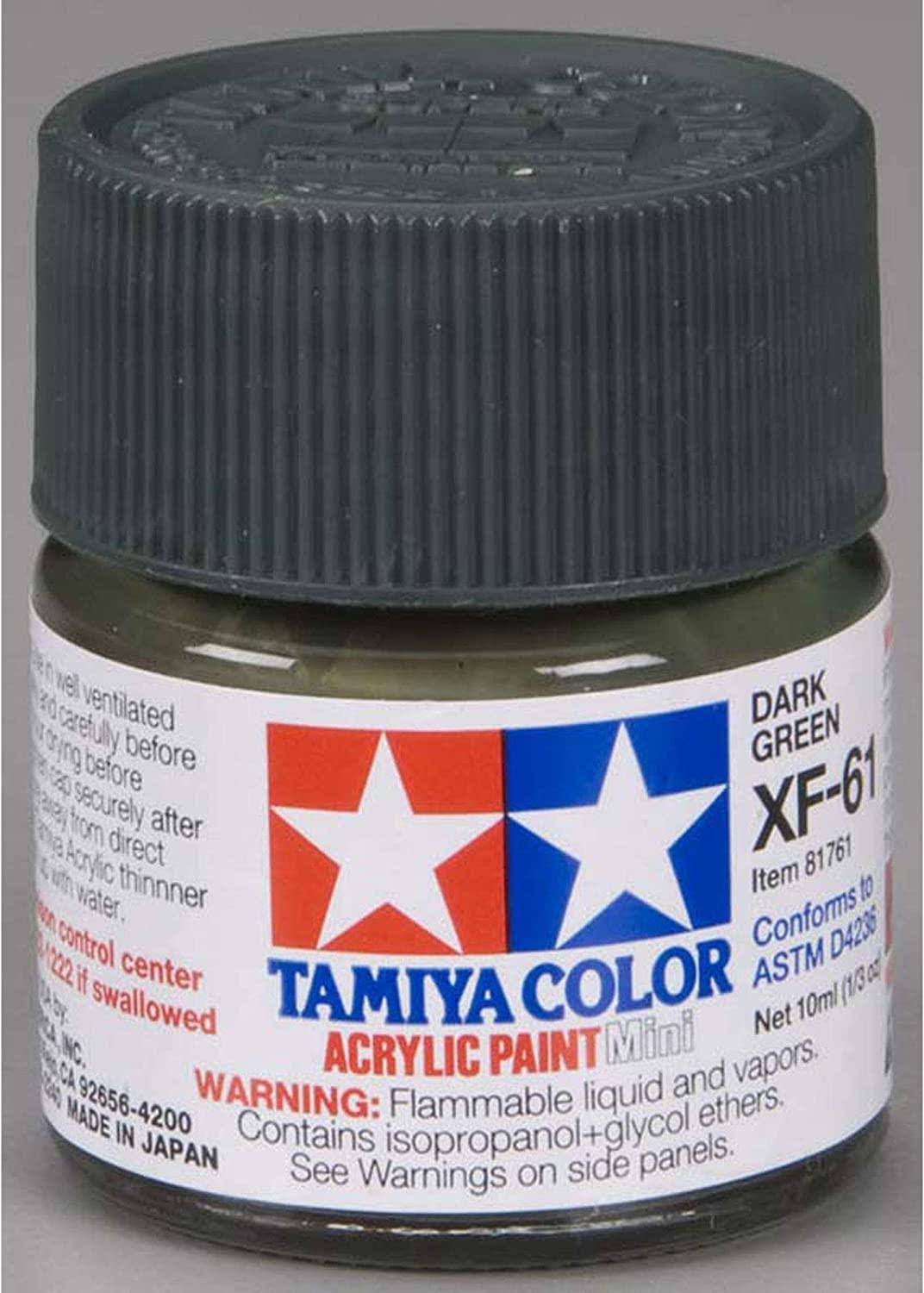 Tamiya Acrylic Mini XF-61 Dark Green Paint