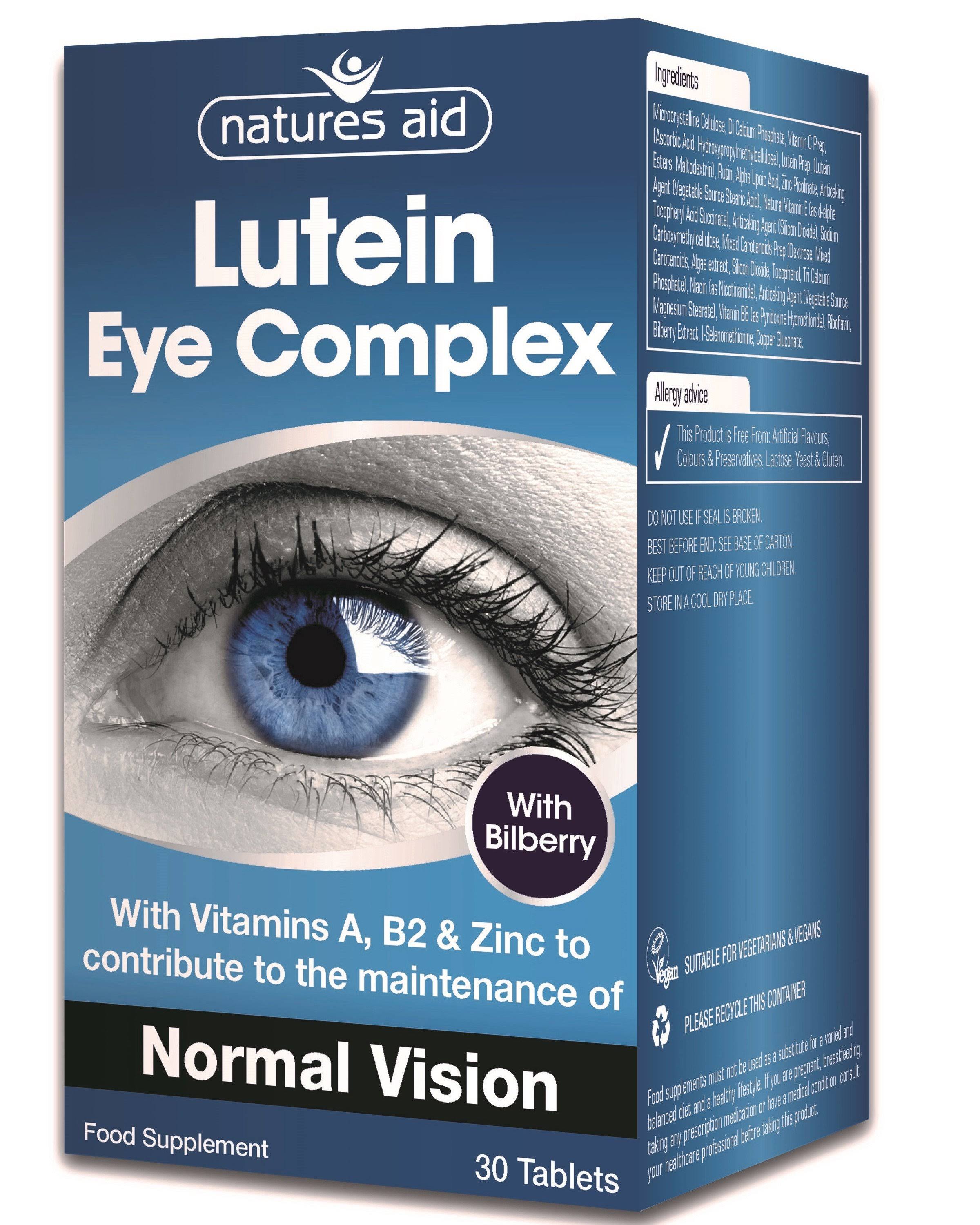 Nature's Aid Lutein Eye Complex - 30 Tablets