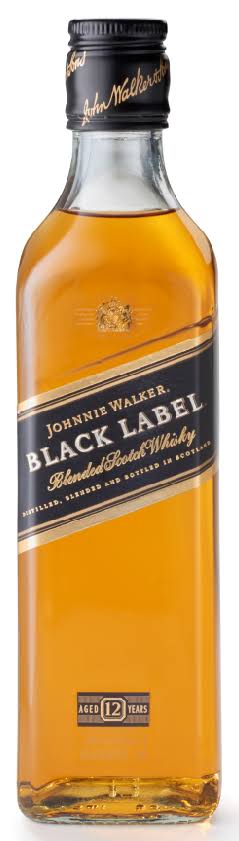 Johnnie Walker Black Label Scotch Whiskey - 12 Year, 375ml