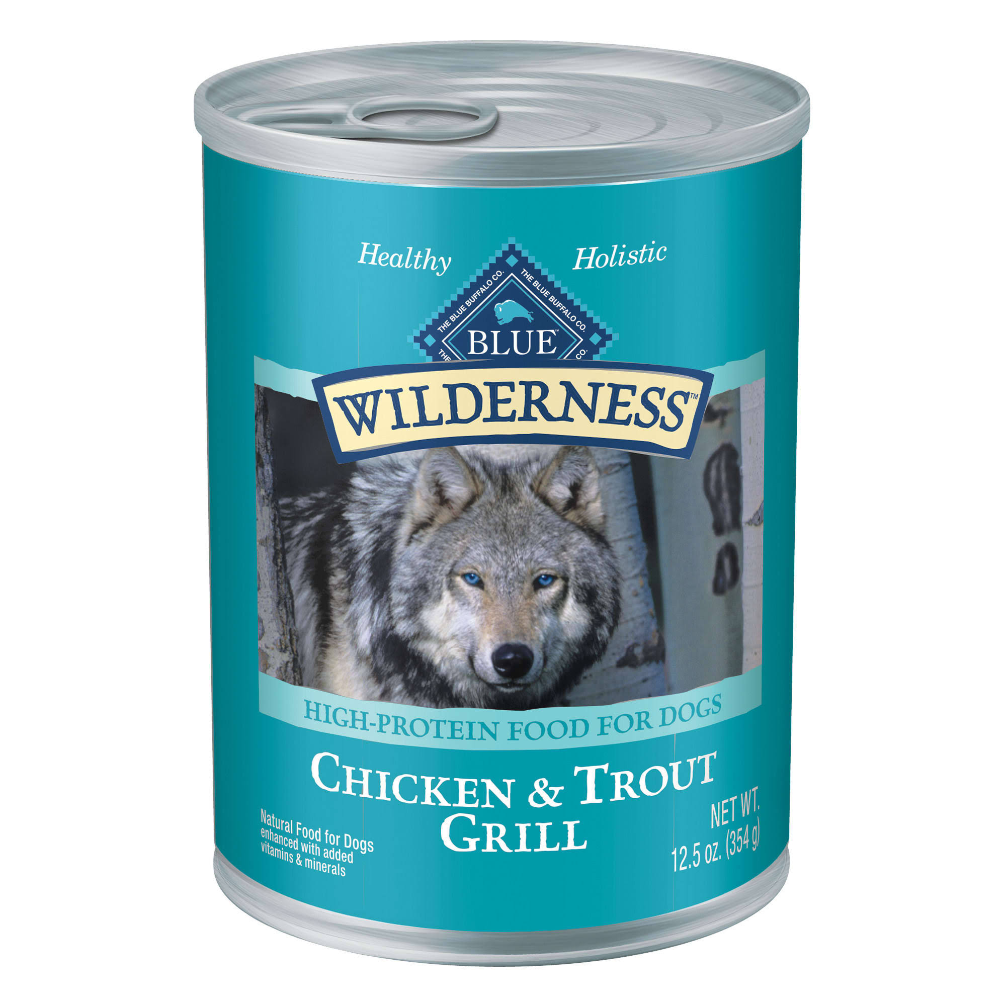 Blue Buffalo Wilderness Adult Dog Wet Food - Trout & Chicken Grill, 354g