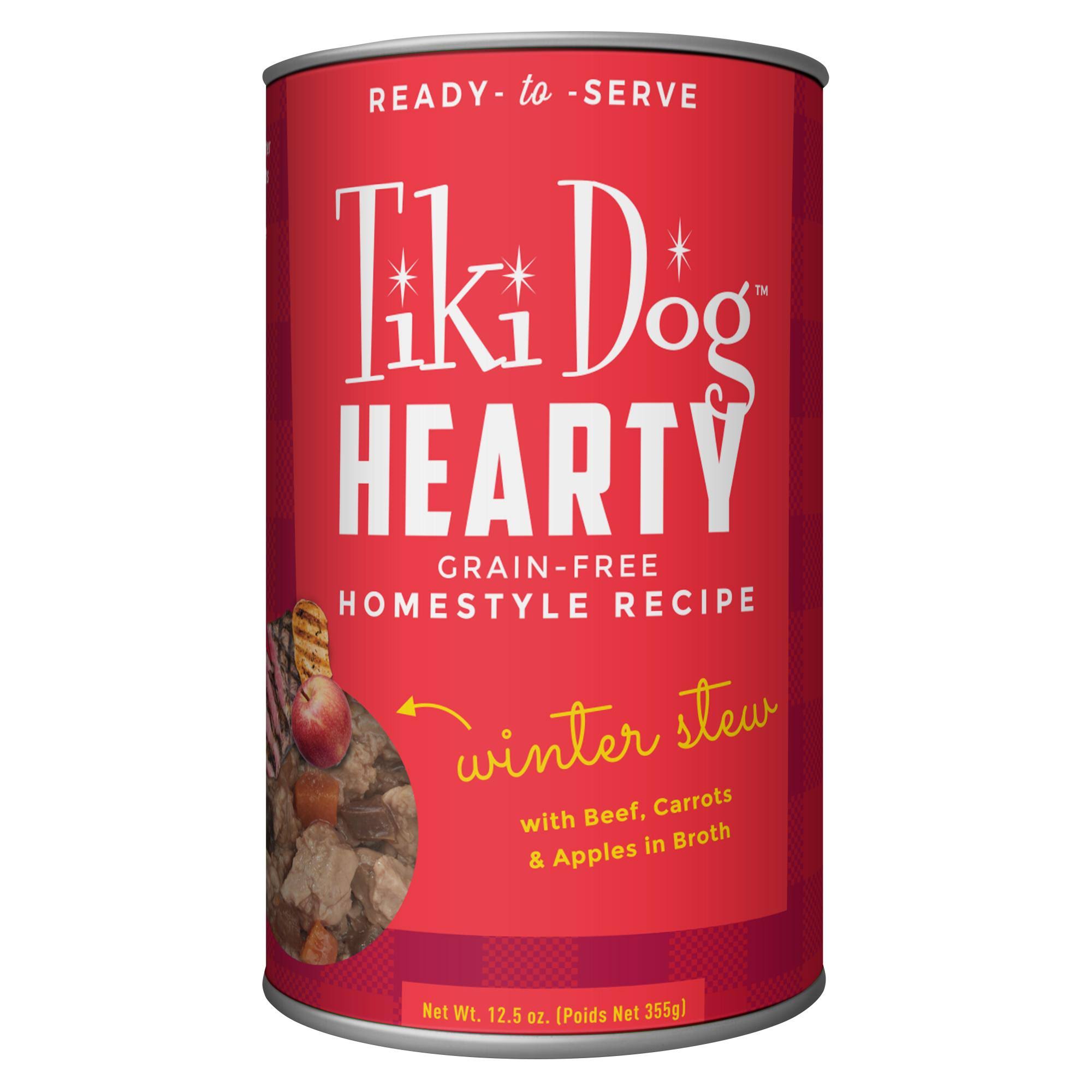 Tiki Pet Hearty Homestyle Recipe Canned Dog Food 12.5oz Exclusive at Hearty Beef 12.5oz