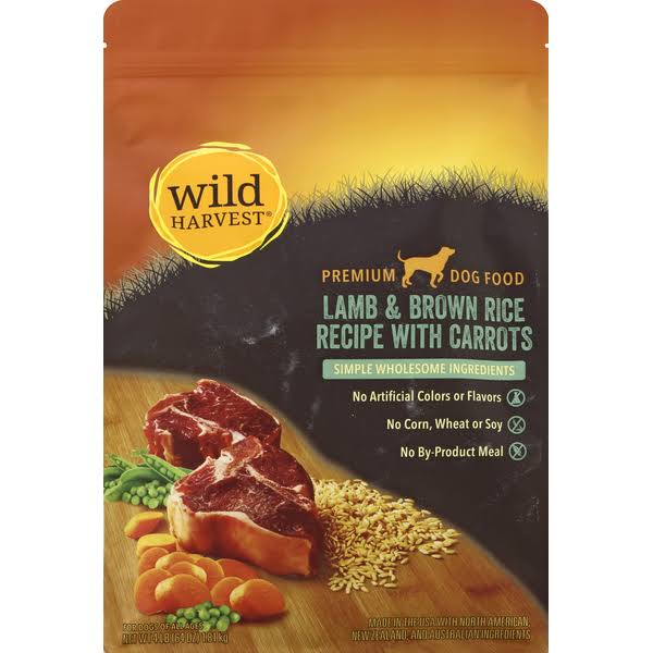 Wild Harvest Brown Rice Dog Food Lamb Carrot - 4 lb